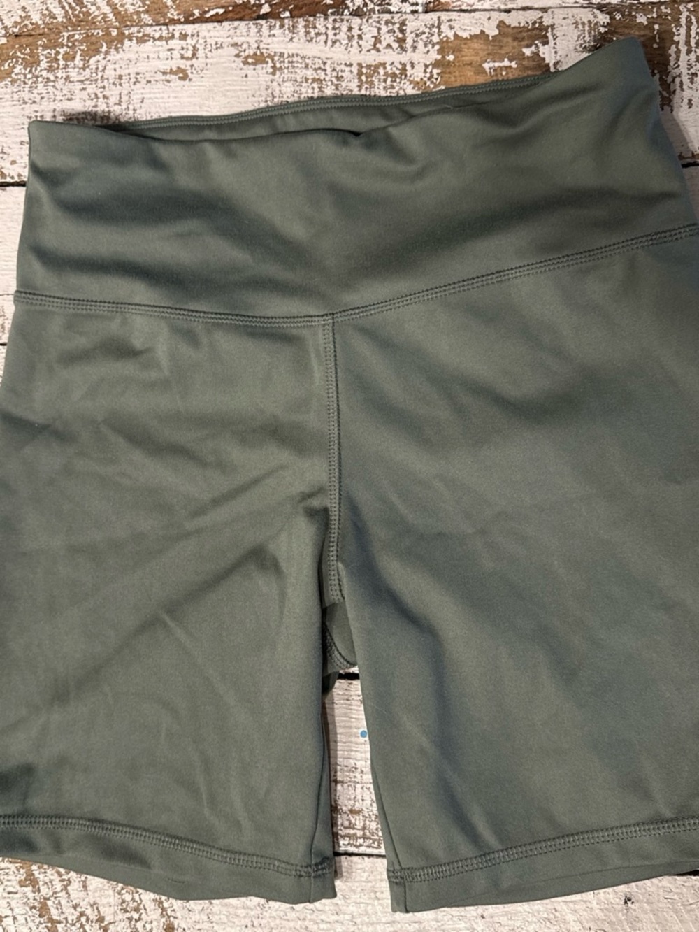 Jockey Olive Green High-Waist Bike Shorts